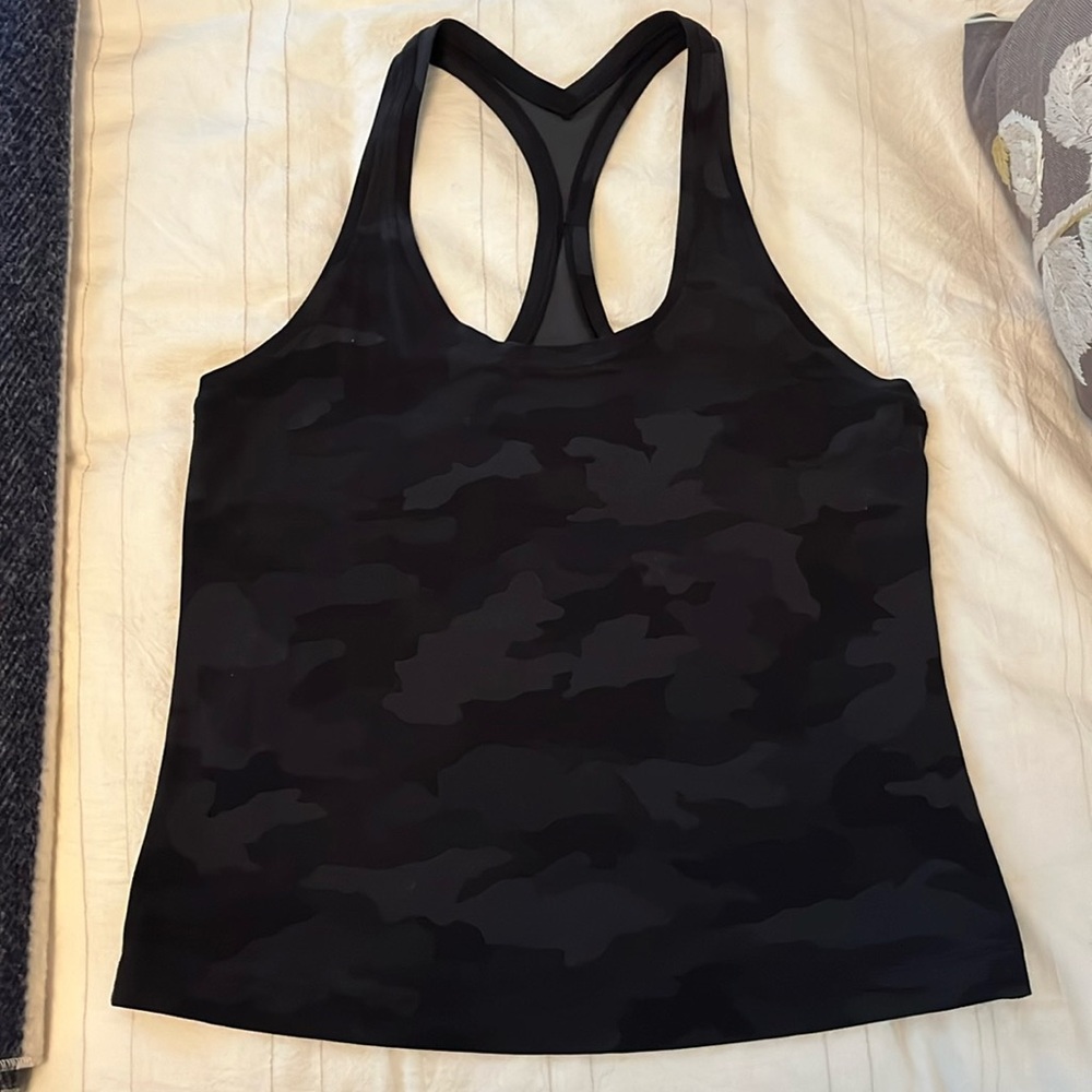 Lululemon wunder under tank race length - camo